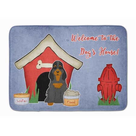 Carolines Treasures Dog House Cocker Spaniel Black and Tan Machine Washable Memory Foam Mat BB2847RUG